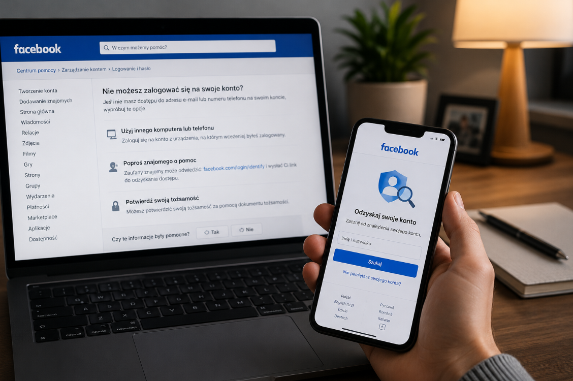 Jak odzyskać konto na FB bez maila i telefonu? Wszystkie metody [2026]
